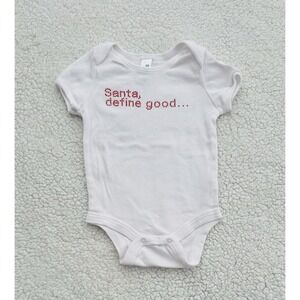 Santa Define Good One-piece Santa Claus Bodysuit Unisex Baby 6-12 Months Funny